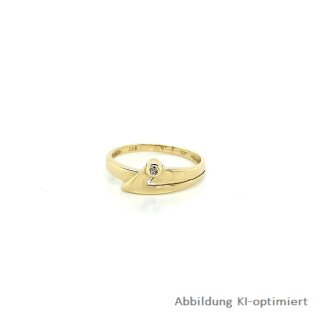 Damenring mit Diamant echt Gold 333 Ringweite 53