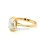 Damenring echt Gold 585 mit Opalith hell oval