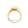 Damenring echt Gold 585 mit Opalith hell oval