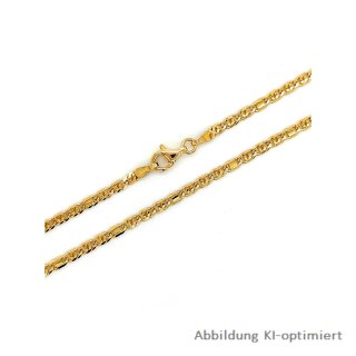 Halskette Fantasiekette Bauchkette echt Gold 333 Glanz 80cm