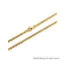 Halskette Fantasiekette Bauchkette echt Gold 333 Glanz 80cm