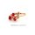 Damenring Zweig echt Rotgold 585 Glanz Ringweite 59