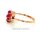 Damenring Zweig echt Rotgold 585 Glanz Ringweite 59