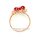Damenring Zweig echt Rotgold 585 Glanz Ringweite 59