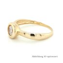 Damenring Verlobungsring echt 375 Gold mit Zirkonia Ringweite 54