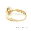 Damenring Verlobungsring echt 375 Gold mit Zirkonia Ringweite 54