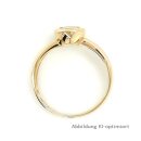 Damenring Verlobungsring echt 375 Gold mit Zirkonia Ringweite 54