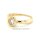 Damenring Verlobungsring echt 375 Gold mit Zirkonia Ringweite 54