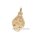 Tierkreiszeichen echt Gold 585 Achteck 14 karat 22x10mm - Waage