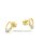 Ohrstecker filigran mit 4 Zirkonia echt Gold 333 Glanz 9x6mm