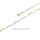 Armband Welle bicolor gelb/weiß echt Gold 333 Glanz Länge 19cm