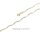 Armband Welle bicolor gelb/weiß echt Gold 333 Glanz Länge 19cm