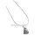 Gleiter Anhänger mit Zirkonia echt Silber 925 Glanz inkl. Kette 48cm