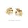 Große Ohrstecker Dreieck echt Gold 375  matt/Glanz 19mm