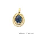 Anhänger oval mit Opal (Triplette) echt Gold 585...