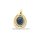 Anhänger oval mit Opal (Triplette) echt Gold 585 Glanz 23x15mm