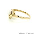 Damenring mit Perle und Zirkonia echt Gold 333 Glanz Ringweite 59