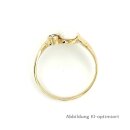 Damenring mit Perle und Zirkonia echt Gold 333 Glanz Ringweite 59