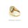 Damenring mit Blautopas und 6 Diamanten echt Gold 585 Ringweite 53