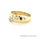 Breiter Damenring mit 6 Zirkonia echt Gold 333 Glanz...