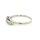 Damenring Verlobungsring mit 5x Diamant echt Weißgold 585 Glanz Ringweite 63