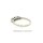 Damenring Verlobungsring mit 5x Diamant echt Weißgold 585 Glanz Ringweite 63