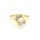 Damenring mit Perle und 2 Diamanten echt Gold 585 Ringweite 55