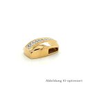 Gleiter Anhänger mit 20 Diamanten echt Gold 750 Glanz 14x9mm