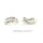 Creolen bicolor mit Brillant echt Gold 585 Glanz 15x10mm
