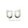 Creolen bicolor mit Brillant echt Gold 585 Glanz 15x10mm