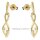 Ohrstecker hängend mit Diamanten echt Gold 585 Glanz 16x6mm