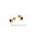 Ohrstecker rund mit Rubin und Diamanten echt Gold 585 Glanz 5mm