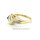 Damenring mit Blautopas und Diamanten echt Gold 333 Glanz Ringweite 54