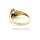 Damenring mit Blautopas und Diamanten echt Gold 333 Glanz Ringweite 54