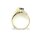 Damenring mit Blautopas und Diamanten echt Gold 333 Glanz Ringweite 54