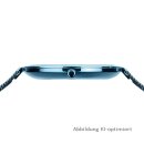 Bering Damenuhr Stahl Meshband hellblau Saphirglas 18132-Charity1