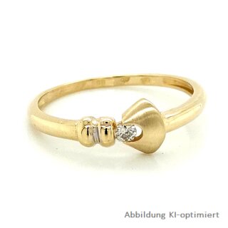 Damenring Verlobungsring mit Brillant echt Gold 585 Ringweite 56