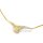 Collier bicolor mit Diamant echt Gold 333 Länge ca 42cm