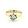 Solitär Ring Verlobungsring 585 Gold/Weißgold Diamant 0,10ct. Ringweite 56