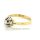 Solitär Ring Verlobungsring 585 Gold/Weißgold Diamant 0,10ct. Ringweite 56