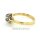 Solitär Ring Verlobungsring 585 Gold/Weißgold Diamant 0,10ct. Ringweite 56
