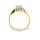 Solitär Ring Verlobungsring 585 Gold/Weißgold Diamant 0,10ct. Ringweite 56