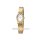Regent Damenuhr Zugband Edelstahl goldfarben oval F-1362