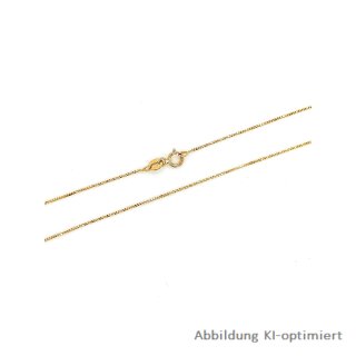 Zarte Fantasiekette Venezianerkette gemustert echt Gold 585 Länge 50cm