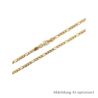 Figarokette echt Gold 333 Glanz 2,8mm Länge 45cm