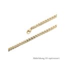 Panzer Armband echt Gold 333 Glanz Länge 21cm