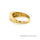 Goldring Siegelring mit Diamant echt Gold 750 Glanz Ringweite 69