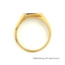 Goldring Siegelring mit Diamant echt Gold 750 Glanz Ringweite 69