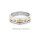 Brillantring Diamantring bicolor echt Gold 585 Glanz Ringweite 57