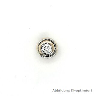 Gleiter Anhänger mit Diamant 0,20ct. echt Weißgold 585 Glanz 7mm